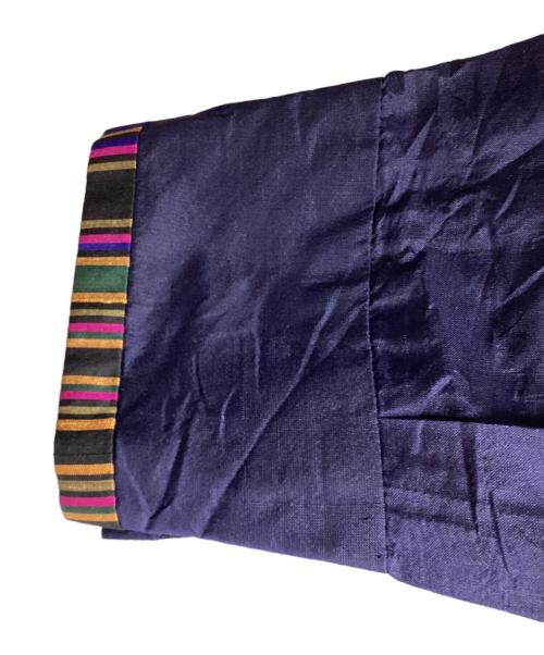 ETRO（エトロ）ETRO (エトロ) シルクシャツ ネイビー サイズ:40の古着・服飾アイテム