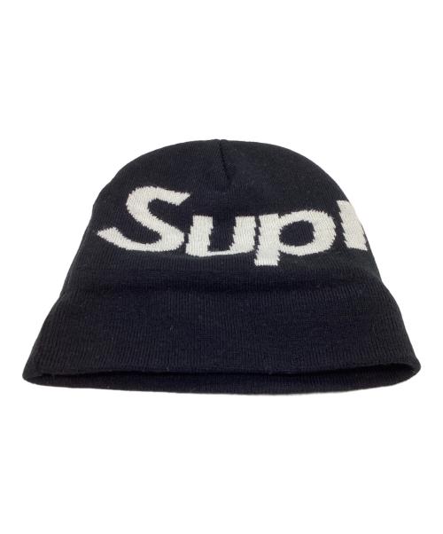 SUPREME（シュプリーム）Supreme　 (シュプリーム) Big Logo Beanie ブラックの古着・服飾アイテム