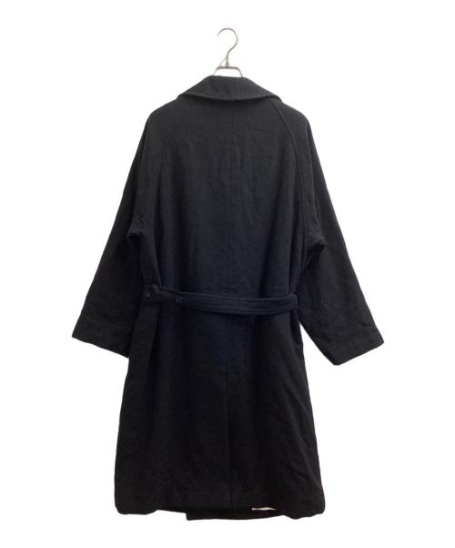 BLURHMS（ブラームス）blurhms (ブラームス) ウールトレンチコート　/　BHS25FBY001 ブラック サイズ:2の古着・服飾アイテム