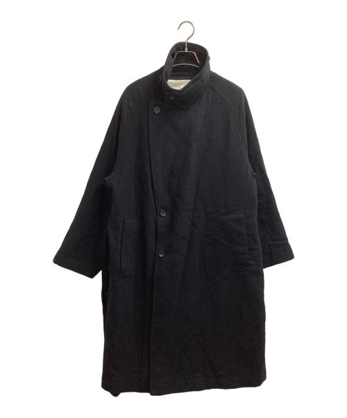 BLURHMS（ブラームス）blurhms (ブラームス) ウールトレンチコート　/　BHS25FBY001 ブラック サイズ:2の古着・服飾アイテム