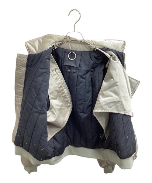 HELIOT EMIL（ヘリオットエミル）HELIOT EMIL (ヘリオットエミル) 2WAYボンバージャケット ベージュ サイズ:52の古着・服飾アイテム
