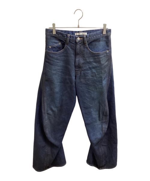 NVRFRGT（ネヴァーフォーゲット）NVRFRGT (ネヴァーフォーゲット) 3D TWISTED WIDE LEG JEANS / EXW251P01 / WISM別注 インディゴ サイズ:1の古着・服飾アイテム