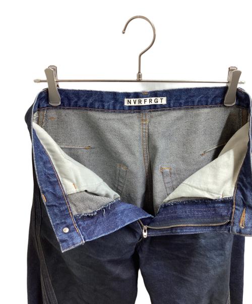 NVRFRGT（ネヴァーフォーゲット）NVRFRGT (ネヴァーフォーゲット) 3D TWISTED WIDE LEG JEANS / EXW251P01 / WISM別注 インディゴ サイズ:1の古着・服飾アイテム