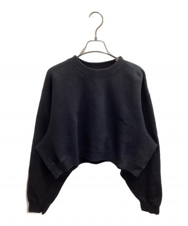 HYKE定番スウェット 黒 SWEAT SHIRT-スウェットシャツ-HYKE（ハイク）| stcompany