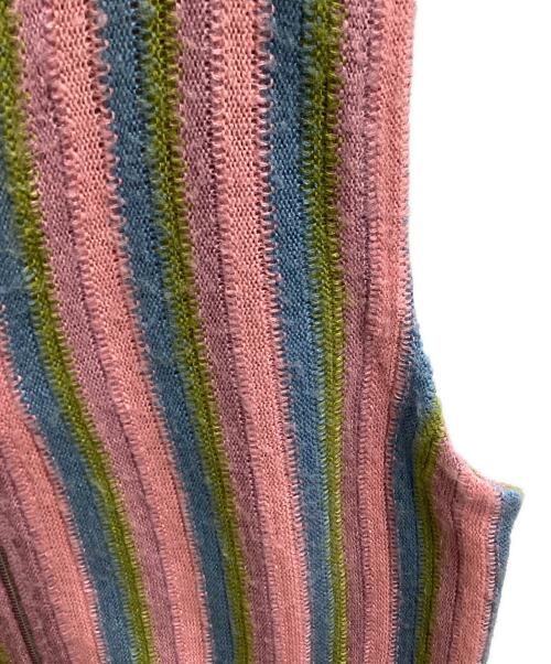 SUPREME（シュプリーム）Supreme (シュプリーム) stripe sweater vest / ストライプニットベスト / 21SS ピンク サイズ:Lの古着・服飾アイテム
