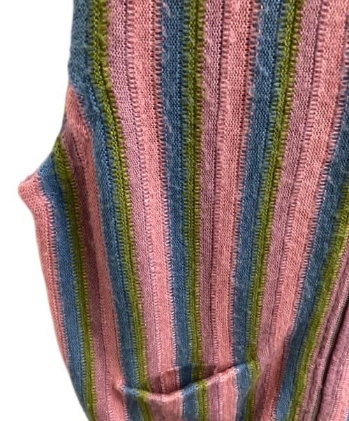 SUPREME（シュプリーム）Supreme (シュプリーム) stripe sweater vest / ストライプニットベスト / 21SS ピンク サイズ:Lの古着・服飾アイテム