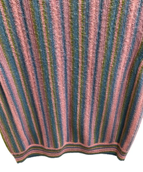 SUPREME（シュプリーム）Supreme (シュプリーム) stripe sweater vest / ストライプニットベスト / 21SS ピンク サイズ:Lの古着・服飾アイテム