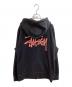 stussy (ステューシー) LOGO ZIP HOODIE / ロゴジップパーカー /  ブラック サイズ:L：6000円