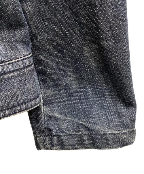 BURBERRY BLACK LABEL（バーバリーブラックレーベル）BURBERRY BLACK LABEL (バーバリーブラックレーベル) denim rider jacket / デニムライダースジャケット / BMP17-216-28 インディゴ サイズ:Mの古着・服飾アイテム