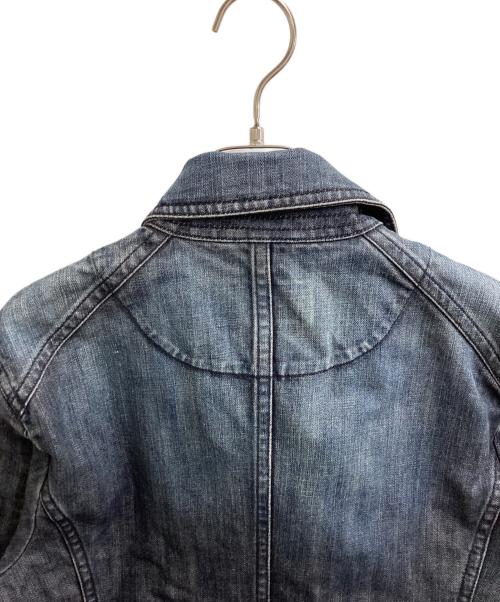 BURBERRY BLACK LABEL（バーバリーブラックレーベル）BURBERRY BLACK LABEL (バーバリーブラックレーベル) denim rider jacket / デニムライダースジャケット / BMP17-216-28 インディゴ サイズ:Mの古着・服飾アイテム