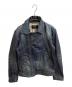 BURBERRY BLACK LABEL（バーバリーブラックレーベル）の古着「denim rider jacket / デニムライダースジャケット / BMP17-216-28」｜インディゴ