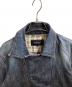 BURBERRY BLACK LABEL (バーバリーブラックレーベル) denim rider jacket / デニムライダースジャケット / BMP17-216-28 インディゴ サイズ:M：14000円