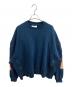 FACETASM（ファセッタズム）の古着「ZIPPER RIB SWEAT / ジッパーリブスウェット / SRO-SW-U01 / Made in JAPAN」｜ブルー