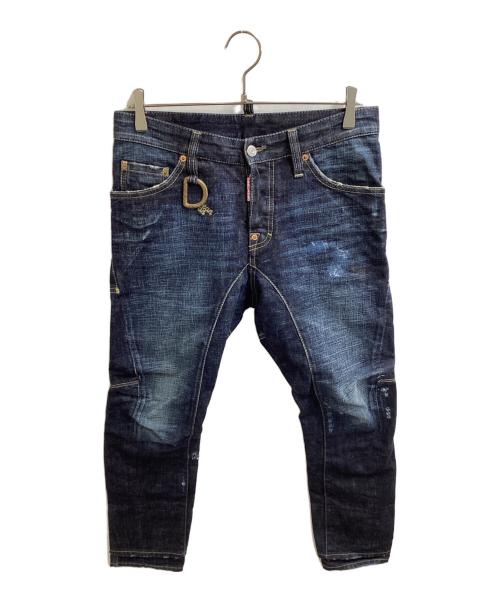 DSQUARED2（ディースクエアード）DSQUARED2 (ディースクエアード) DRING BIKER JEANS / ここのえ期 / 71LA266 インディゴ サイズ:44の古着・服飾アイテム