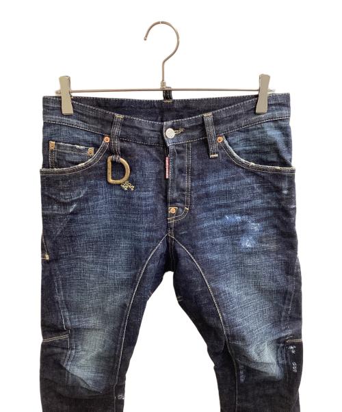 DSQUARED2（ディースクエアード）DSQUARED2 (ディースクエアード) DRING BIKER JEANS / ここのえ期 / 71LA266 インディゴ サイズ:44の古着・服飾アイテム