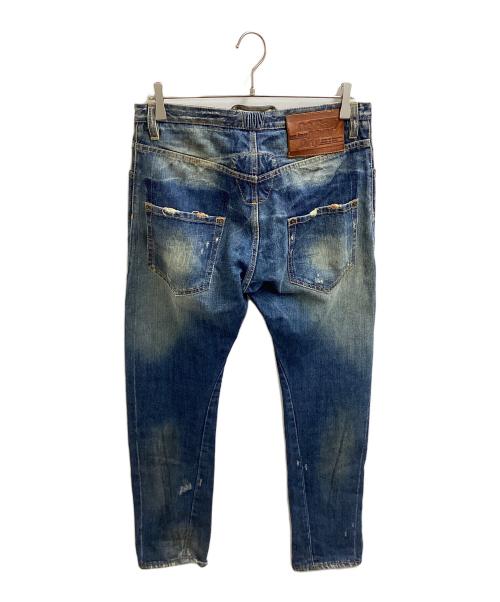 DSQUARED2（ディースクエアード）DSQUARED2 (ディースクエアード) ダメージ加工デニムパンツ / 71KA236 / 三崎商事 / 00s インディゴ サイズ:44の古着・服飾アイテム