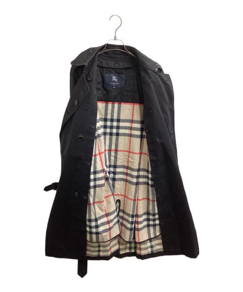 BURBERRY LONDON（バーバリーロンドン）BURBERRY LONDON (バーバリーロンドン) ノバチェックブラックライナーダブルトレンチコート ブラック サイズ:40の古着・服飾アイテム