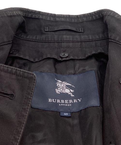 BURBERRY LONDON（バーバリーロンドン）BURBERRY LONDON (バーバリーロンドン) ノバチェックブラックライナーダブルトレンチコート ブラック サイズ:40の古着・服飾アイテム