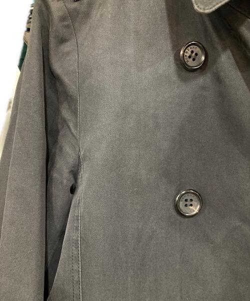 BURBERRY LONDON（バーバリーロンドン）BURBERRY LONDON (バーバリーロンドン) ノバチェックブラックライナーダブルトレンチコート ブラック サイズ:40の古着・服飾アイテム
