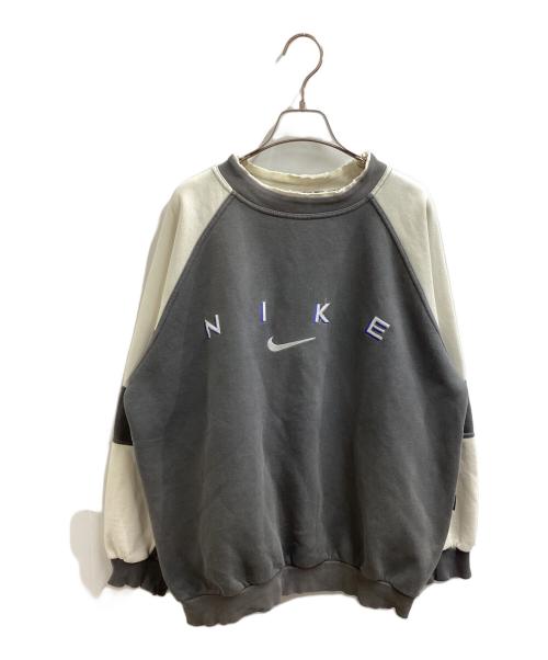 NIKE（ナイキ）NIKE (ナイキ) 2トーンスウェット / 90s / 銀タグ グレー サイズ:Lの古着・服飾アイテム