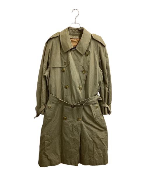 Burberry's（バーバリーズ）Burberry's (バーバリーズ) 裏地ノバチェック ライナー付トレンチコート / WD030-902-46 / 推定70～80ｓ イングランド製 オリーブ サイズ:表記なしの古着・服飾アイテム