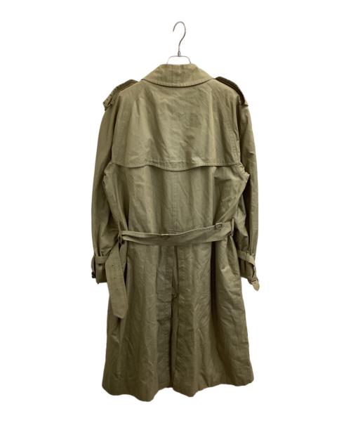 Burberry's（バーバリーズ）Burberry's (バーバリーズ) 裏地ノバチェック ライナー付トレンチコート / WD030-902-46 / 推定70～80ｓ イングランド製 オリーブ サイズ:表記なしの古着・服飾アイテム