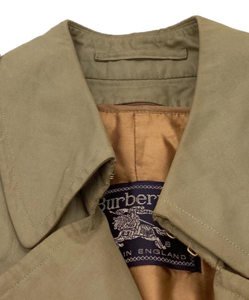 Burberry's（バーバリーズ）Burberry's (バーバリーズ) 裏地ノバチェック ライナー付トレンチコート / WD030-902-46 / 推定70～80ｓ イングランド製 オリーブ サイズ:表記なしの古着・服飾アイテム