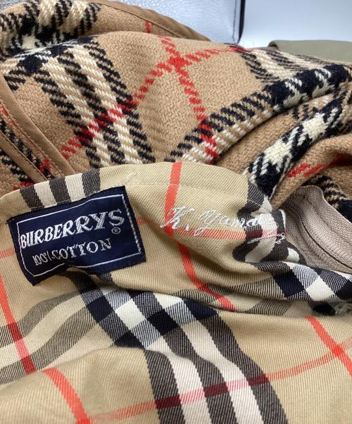 Burberry's（バーバリーズ）Burberry's (バーバリーズ) 裏地ノバチェック ライナー付トレンチコート / WD030-902-46 / 推定70～80ｓ イングランド製 オリーブ サイズ:表記なしの古着・服飾アイテム