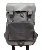 COACHコーチ）の古着「レザートラック バックパック / C2710」｜ブラック