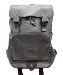 COACH（コーチ）の古着「レザートラック バックパック / C2710」｜ブラック