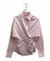 DIESEL（ディーゼル）の古着「D-logo Asymmetric stripe shirt / A12877」｜ピンク