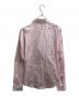 DIESEL (ディーゼル) D-logo Asymmetric stripe shirt / A12877 ピンク サイズ:40：11000円