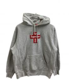 SUPREME（シュプリーム）の古着「20FW Cross Box Logo Hooded Sweatshirt / クロス ボックス ロゴ フーデッド スウェットシャツ / パーカー」｜グレー