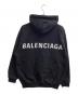 BALENCIAGA (バレンシアガ) バックロゴプリントフーディ / 570811 TAV37 / 19SS ブラック サイズ:XS：30000円