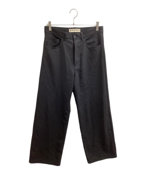MARNI（マルニ）MARNI (マルニ) Tropical wool wide-leg pants / トロピカルウール ワイドパンツ / PUMU0154A0 ブラック サイズ:48の古着・服飾アイテム