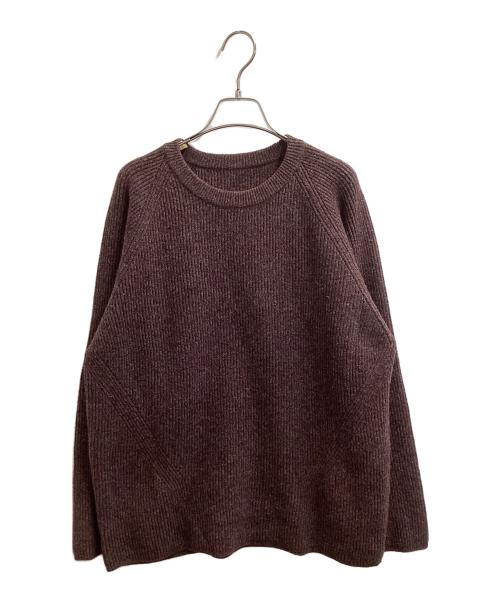 Essay（エッセイ）Essay (エッセイ) crepuscule (クレプスキュール) OVERSIZED RIB KNIT パープル サイズ:Sの古着・服飾アイテム