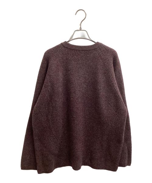 Essay（エッセイ）Essay (エッセイ) crepuscule (クレプスキュール) OVERSIZED RIB KNIT パープル サイズ:Sの古着・服飾アイテム