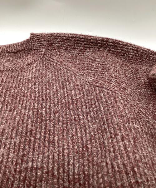 Essay（エッセイ）Essay (エッセイ) crepuscule (クレプスキュール) OVERSIZED RIB KNIT パープル サイズ:Sの古着・服飾アイテム