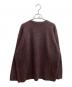 Essay (エッセイ) crepuscule (クレプスキュール) OVERSIZED RIB KNIT パープル サイズ:S：8000円