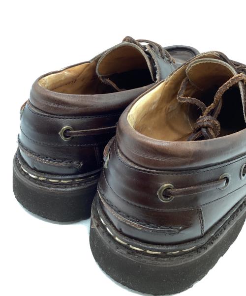 berwick（バーウィック）berwick (バーウィック) Uチップデッキシューズ　5390LAVLDB ブラウン サイズ:7の古着・服飾アイテム