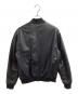 EMPORIO ARMANI (エンポリオ アルマーニ) ラムレザーボンバージャケット ブラック サイズ:44：50000円