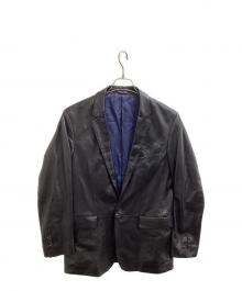 LANVIN（ランバン）の古着「ラムテーラードジャケット / LB-BJ-60984」｜ブラック