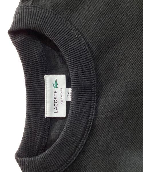 LACOSTE（ラコステ）LACOSTE (ラコステ) 鹿の子ワントーンクルーネック / SH9359 ブラック サイズ:4の古着・服飾アイテム