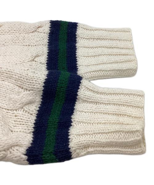 POLO RALPH LAUREN（ポロ・ラルフローレン）POLO RALPH LAUREN (ポロ・ラルフローレン) チルデンセーター アイボリー サイズ:Lの古着・服飾アイテム