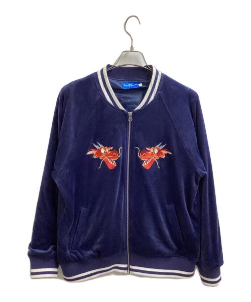 DISNEY（ディズニー）Disney (ディズニー) souvenir jacket / スーベニアジャケット / disney mulan / ディズニー ムーラン ネイビー サイズ:Lの古着・服飾アイテム