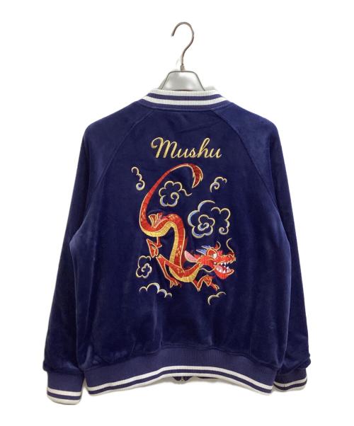 DISNEY（ディズニー）Disney (ディズニー) souvenir jacket / スーベニアジャケット / disney mulan / ディズニー ムーラン ネイビー サイズ:Lの古着・服飾アイテム
