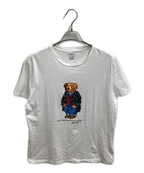 POLO RALPH LAUREN（ポロ・ラルフローレン）POLO RALPH LAUREN (ポロ・ラルフローレン) ポロベア Ｔシャツ ホワイト サイズ:XLの古着・服飾アイテム