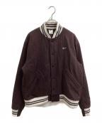 NIKEナイキ）の古着「AS M NK AU VARSITY JKT / バーシティジャケット」｜ブラウン