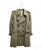 BURBERRY LONDONバーバリーロンドン）の古着「ノヴァチェック柄ライナー付きコート / A1A19-177-43」｜オリーブ