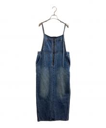 Loungedress（ラウンジドレス）の古着「デニムキャミジャンスカ　/　LDZ1051409A0003」｜インディゴ